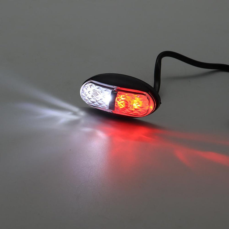 Red+White LED Side Marker Light Clearance Lamp for Truck Trailer Caravan Newly