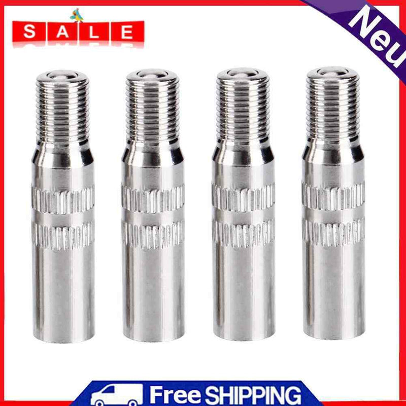 asiprop 4 metal car truck rim, tires valve caps stem extension