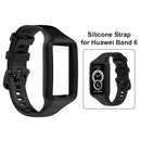 Strap for Huawei Honor Band 6 Pro Silicone Wristband Replacement (Black)