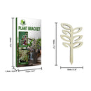 Durable Wood Potted Climbing Frame Flower Support Stand (Leaves 3pcs) Newly