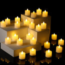 6pcs Flameless Tea Light Candles Battery Operated Flickering Tealights (B) Newly