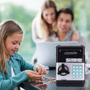 Piggy Bank ATM Machine Electronic Safe Money Jar for Boys Girls (Black) Newly
