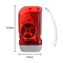 LED Hand Pressing Dynamo Flashlight Lamp Portable Hand Crank Torch (Red) Newly