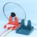 Non-Slip Chopsticks Soup Spoon Drain Rack Collapsible Pot Cover Multifunctional