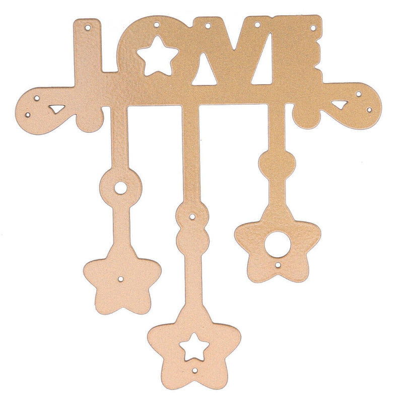 LOVE Pattern Embossing Cutting Dies Stencils DIY Art Scrapbooking Card Tool