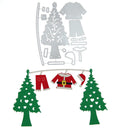 Christmas Set Cutting Dies Stencils Scrapbook DIY Craft Album Paper Card -157832