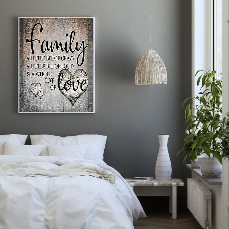 Full Cross Stitch 11CT Family Love Counted Embroidery DIY Home Decoration Gifts