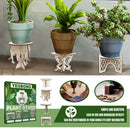 Flower Pot Base Holder Wood Plant Succulent Display Stand Shelf (Pineapple)