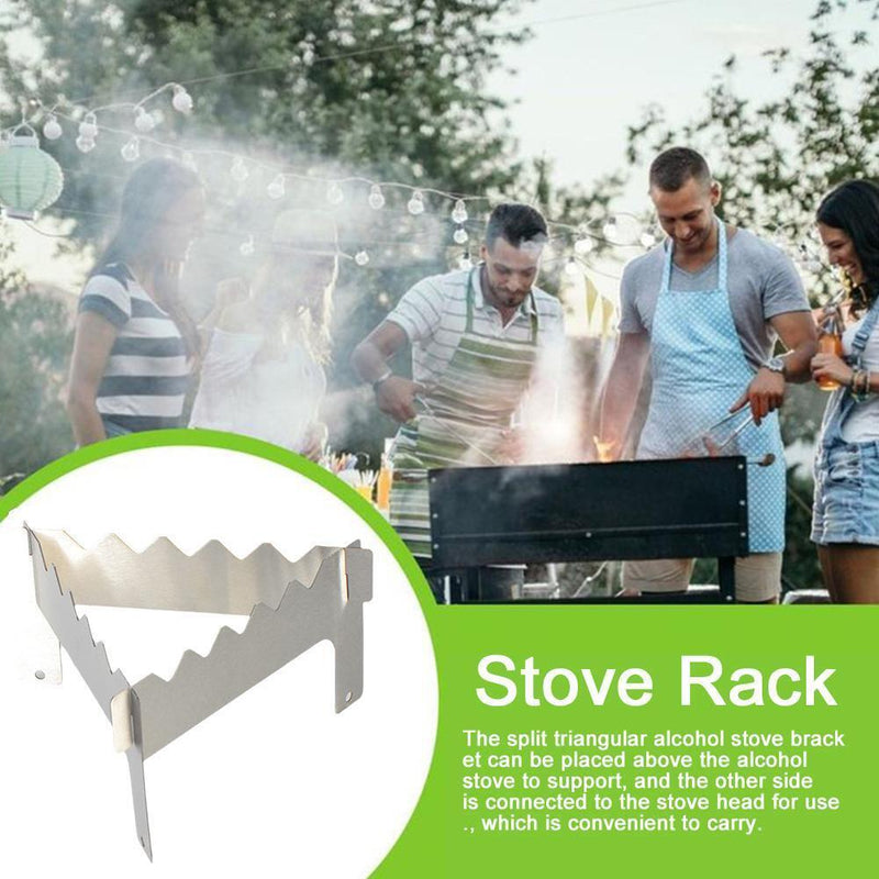 Portable Stove Rack Titanium Alcohol Stove Folding Stand Pot Ultralight M3B8