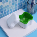 Denture Box Bathroom Travel Denture Cup False Tooth Cleaning Container (E) Newly