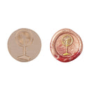 25mm Retro Wax Seal Stamp Copper Head with Handle Envelope Sealing Decor Kits