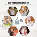 4pcs Tableware Anti Slip Silicone Baby Feeding Set Tableware for Kids for Infant