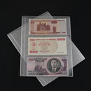 PVC Coin Holder Album Page Money Storage Collection Book Sheet (Three Lines