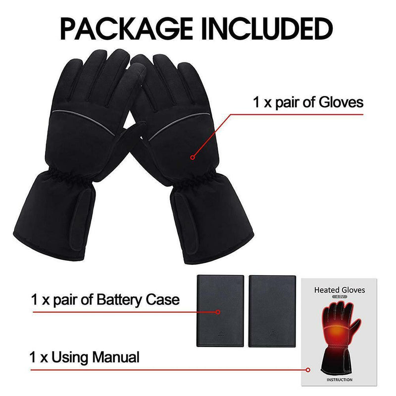 Winter Heated Gloves Waterproof Electric Thermal Glove Non-slip  Breathable