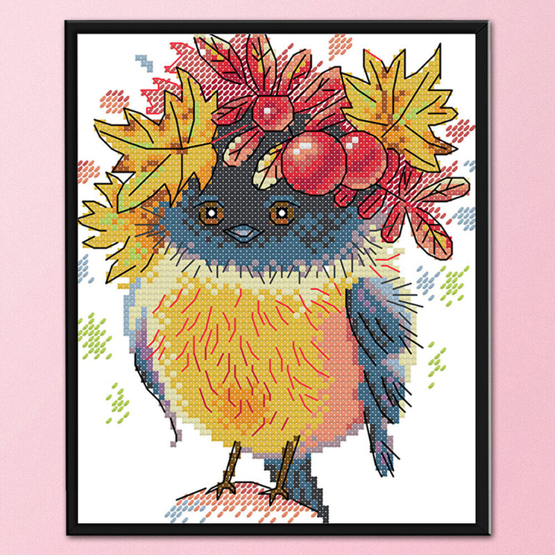 Partial Cross Stitch Art Paint 14CT Stamped Bird Embroidery Wall DIY Ornament