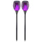 6pcsSolar Flame Light Waterproof LED Torch Lamp (2xPurple+2xBlue+2xWarm)