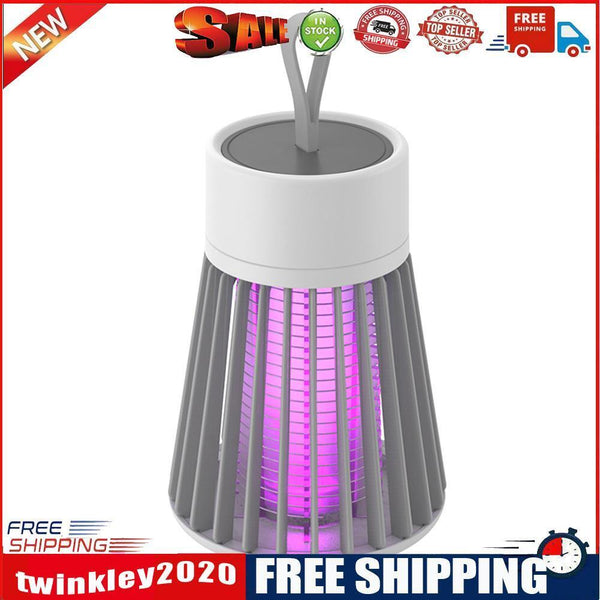 Electric Mosquito Killer Lamp LED Light Home Fly Bug Insect Trap (USB Grey)