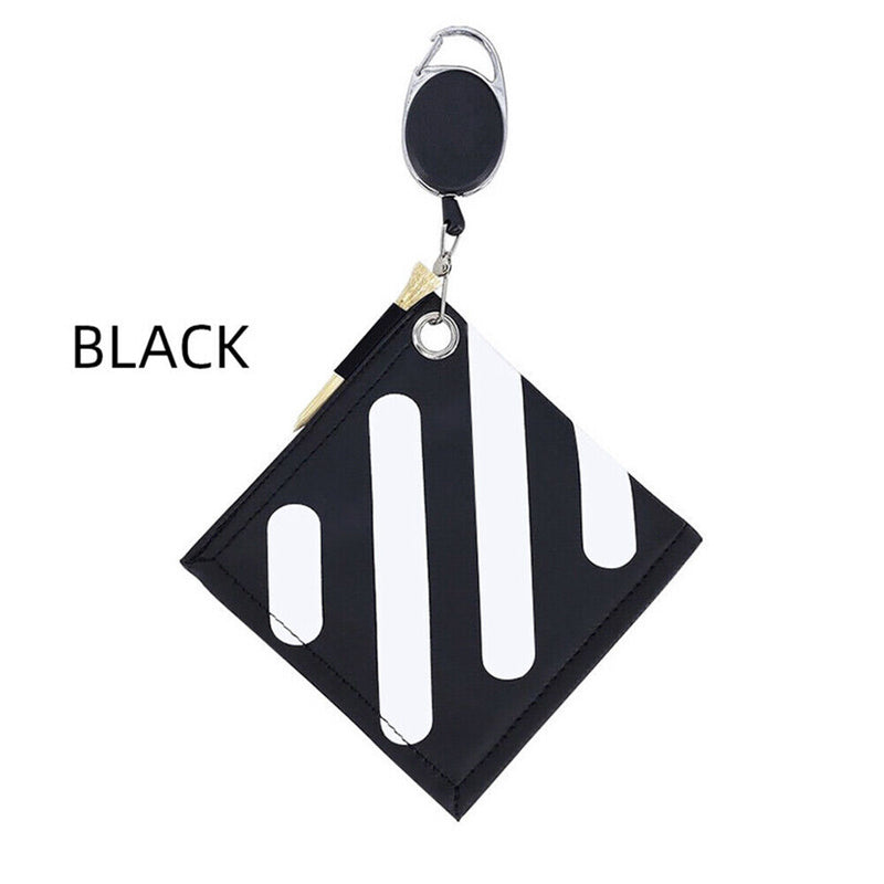 Golf Ball Cleaning Bag w/ Hanging Buckle Double-Sided Golf Club Wiping Towels