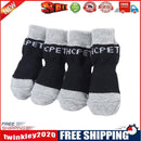 4pcs Pet Cotton Socks Set Non-slip Cats Foot Cover Prevent Scratch (S)