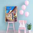 House Stairs Oil Paint By Numbers Kits DIY Handpainted on Canvas Wall Art
