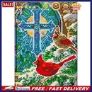 5D DIY Cross Luminous Diamond Painting Full Round Drill Mosaic Picture Wall A