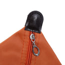 Women Zipper Ingot Shape Dumpling Handbag Cosmetic Bag Makeup Tote(Orange)
