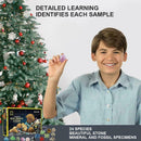 Christmas Advent Calendar Mineral Gift Box Fun Educational For Children J3R1