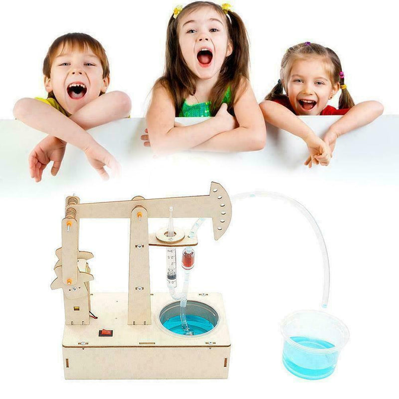 Handmade For kids diy technology pumping unit stem toys T4E3 science U H7A1