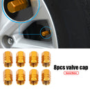 8pcs Car Motorcycle Truck Bike Tire Valve Stem Caps Aluminum Alloy Dust Cover