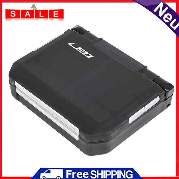 LEO ABS Plastic Fishing Lure Bait Storage Box Fishing Tackle Jig Hook Lead Pouch