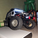 Front Bumper with Light for 1/24 Axial SCX24 RC Crawler Jeep Wrangler Parts