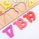 Kids Children Alphabet Digital Puzzle Wooden Toys Number Letter Matching Jigs