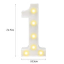 Digital Number LED Symbol Sign Night Light for Wedding Party Birthday (1) Newly