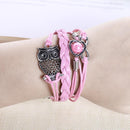 Hermosapoty Women's Stainless Steel Bracelet, Bead Bracelet, Braided Bracelet, Eu