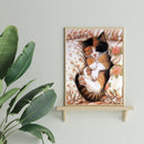 Full Drill 5D DIY Diamond Painting Sleeping Cat Embroidery Cross Stitch Decor
