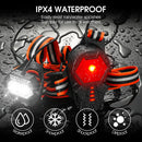 WEST BIKING Bicycle Light USB Charging Night Warning Chest Light 3 Gear Portable