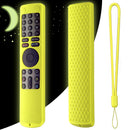 TV Stick Silicone Case with Lanyard Remote Protector Cover (Luminous Green)