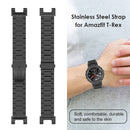 Stainless Steel Smart Watch Strap for Huami Amazfit T-Rex Metal Replacement B