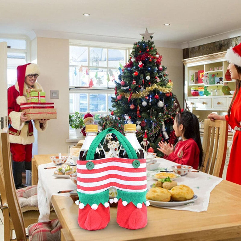 Decorations Stocking Christmas Bag Tree Filler Sacks Santa Pants Style Bag