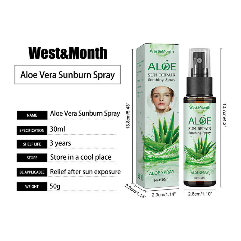 Aloe Vera Essence Spray Skin Sunburn Soothing Repairing Moisturizing Sooth Skin