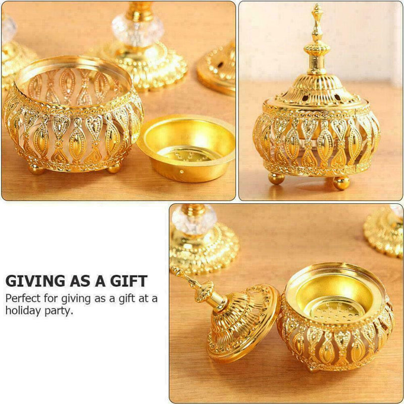 1x Delicate Middle East European Lace Incense Burner Decoration For Home J1P4