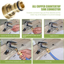 Quick Connect Kitchen Sink Hose Connector Brass Thread All-copper Adapter