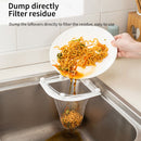 Triangle Drainage Rack Kitchen Leftovers Filter Hanging Net (White) Newly