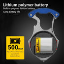 Multi-function LED Flashlight Outdoor Keychain Light Strong Magnet Screwdriver.