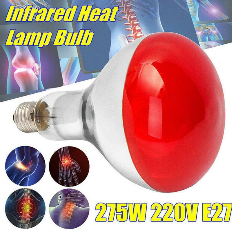 275W Infrared Red Heat Light Therapeutic Therapy Lamp Bulb Pain Relief