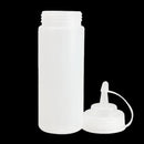 3pcs Kitchen Plastic Squeeze Bottle Dispenser 8oz for Sauce Vinegar Oil