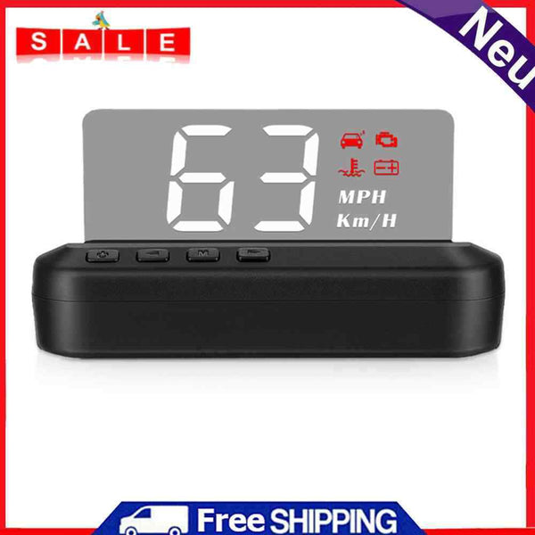 C100 OBD 2 HUD Car Head Up Display Car Overspeed Warning Voltage Alarm System