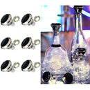 10pcs LED Solar Bottle String Light Diamond Cork Fairy Lamp Decor (White) Newly