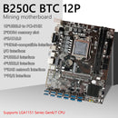 B250 BTC PCIE 1X to USB3.0 Mining Motherboard with SATA2.0 Cable Miner Boar
