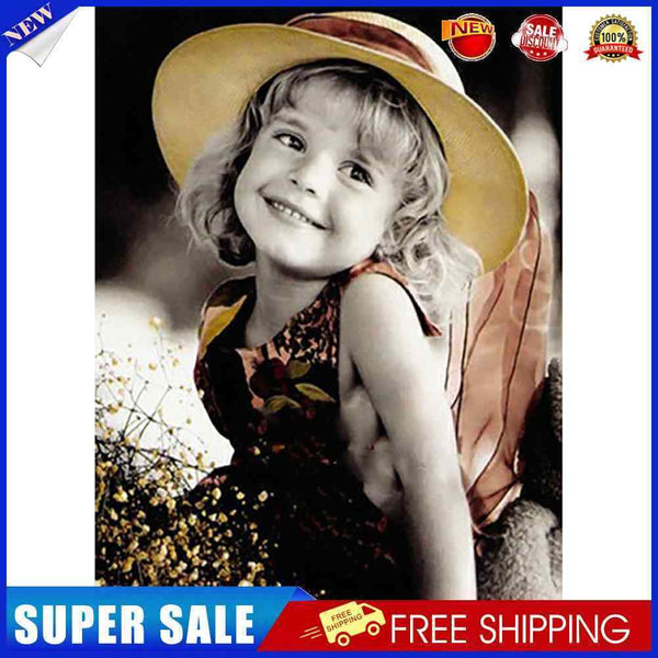 #A Art 5D Round Full Kit DIY Diamond Happiness Boy Girl Drill Painting (A1840)